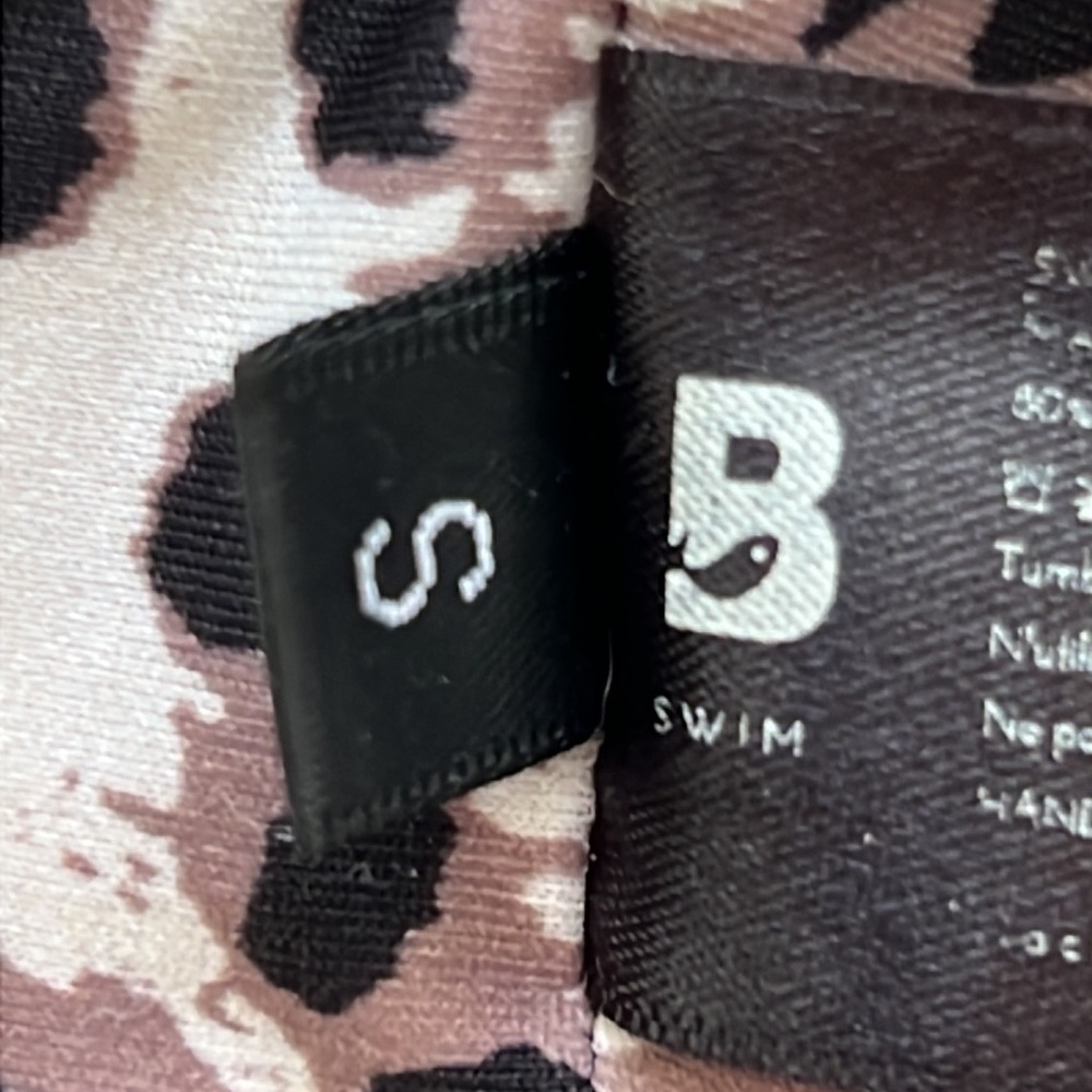 BLACKBOUGH Bikini Top Swim‎ Bathing suit Leopard Animal Print Straps Handmade SM - Picture 6 of 9